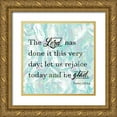thumbnail image 1 of Loreth, Lanie 12x12 Gold Ornate Wood Framed with Double Matting Museum Art Print Titled - Be Glad, 1 of 4