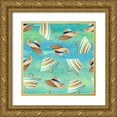 thumbnail image 1 of Loreth, Lanie 12x12 Gold Ornate Wood Framed with Double Matting Museum Art Print Titled - Hat and Bag Pattern, 1 of 4