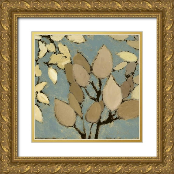 Loreth, Lanie 12x12 Gold Ornate Wood Framed with Double Matting Museum Art Print Titled - Spring Square I