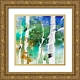 thumbnail image 1 of Loreth, Lanie 12x12 Gold Ornate Wood Framed with Double Matting Museum Art Print Titled - Up to the Northern Skies II, 1 of 4