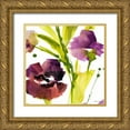 thumbnail image 1 of Loreth, Lanie 12x12 Gold Ornate Wood Framed with Double Matting Museum Art Print Titled - Violet le Povat Square II, 1 of 4
