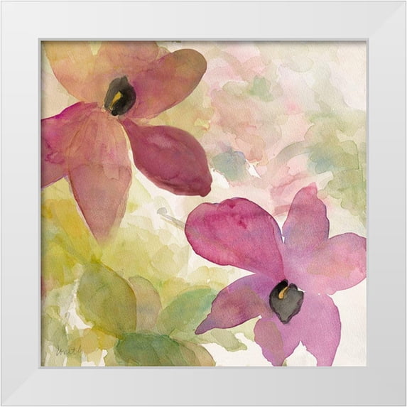 Loreth, Lanie 12x12 White Modern Wood Framed Museum Art Print Titled - Beautiful and Peace Orchid I