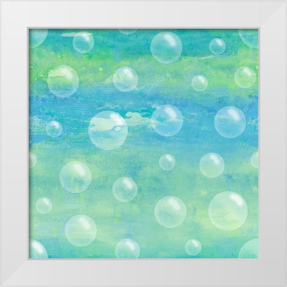 Loreth, Lanie 12x12 White Modern Wood Framed Museum Art Print Titled - Bubble Pattern