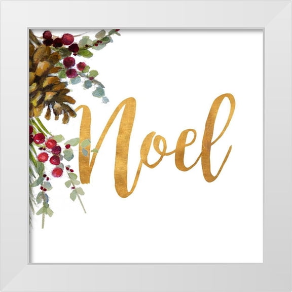 Loreth, Lanie 12x12 White Modern Wood Framed Museum Art Print Titled - Noel