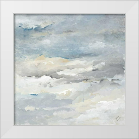 Loreth, Lanie 12x12 White Modern Wood Framed Museum Art Print Titled - Sea Meets Sky II
