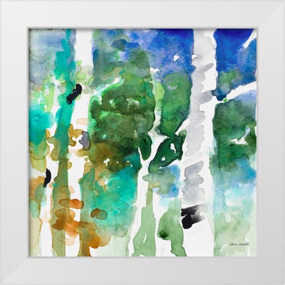 Loreth, Lanie 12x12 White Modern Wood Framed Museum Art Print Titled - Up to the Northern Skies II