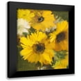 thumbnail image 1 of Loreth, Lanie 12x14 Black Modern Framed Museum Art Print Titled - Bright Yellow Sunflowers, 1 of 5
