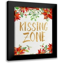 Loreth, Lanie 12x14 Black Modern Framed Museum Art Print Titled - Holiday Kiss II