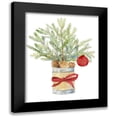 thumbnail image 1 of Loreth, Lanie 12x14 Black Modern Framed Museum Art Print Titled - Merry Christmas Fir Tree, 1 of 5
