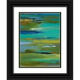 thumbnail image 1 of Loreth, Lanie 12x14 Black Ornate Wood Framed with Double Matting Museum Art Print Titled - Pond of Color, 1 of 4