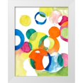 thumbnail image 1 of Loreth, Lanie 12x14 White Modern Wood Framed Museum Art Print Titled - Colorful Circles, 1 of 4