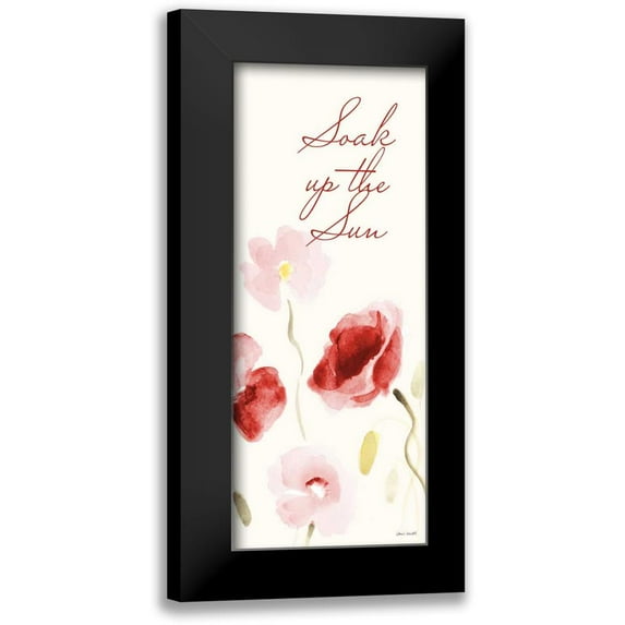 Loreth, Lanie 12x24 Black Modern Framed Museum Art Print Titled - Soak up the Sun