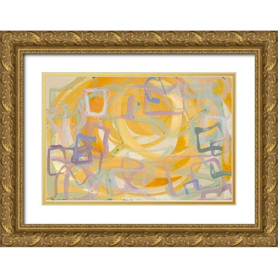 Loreth, Lanie 14x11 Gold Ornate Wood Framed with Double Matting Museum Art Print Titled - Harmonics
