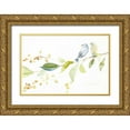 thumbnail image 1 of Loreth, Lanie 14x11 Gold Ornate Wood Framed with Double Matting Museum Art Print Titled - Together Forever Birds, 1 of 4