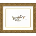 thumbnail image 1 of Loreth, Lanie 14x11 Gold Ornate Wood Framed with Double Matting Museum Art Print Titled - Watercolor Kitten Heels II, 1 of 4
