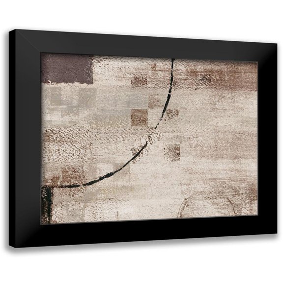 Loreth, Lanie 14x12 Black Modern Framed Museum Art Print Titled - Tan Perception II