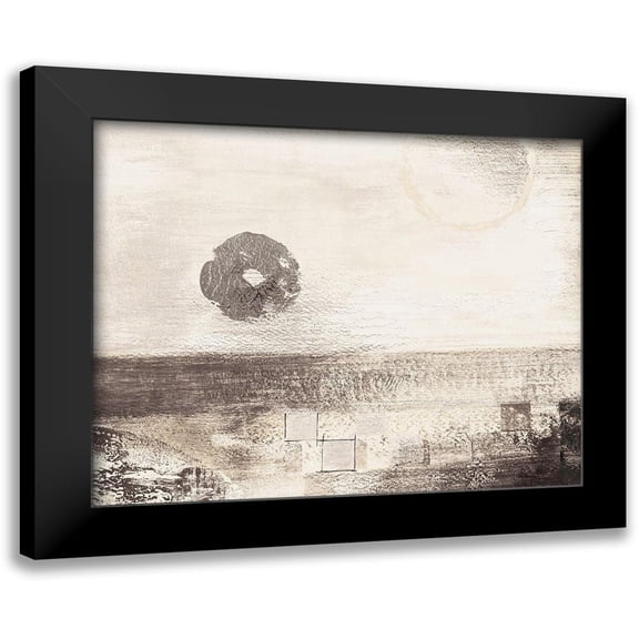 Loreth, Lanie 14x12 Black Modern Framed Museum Art Print Titled - Tan Perception I