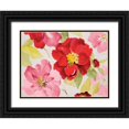 thumbnail image 1 of Loreth, Lanie 14x12 Black Ornate Wood Framed with Double Matting Museum Art Print Titled - Floral Delicate in Pink I, 1 of 4