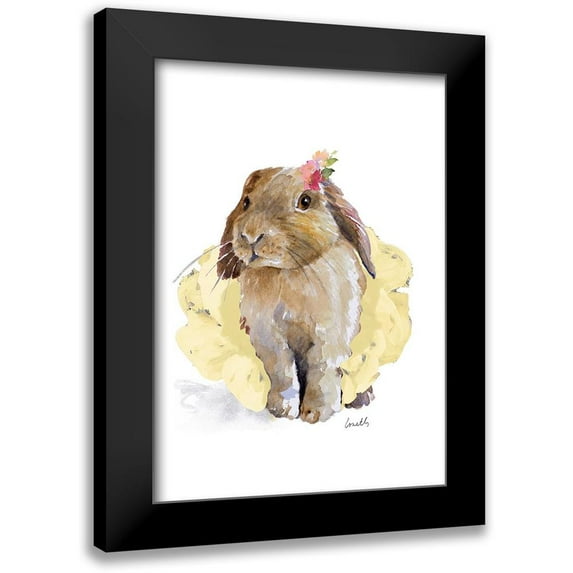 Loreth, Lanie 14x18 Black Modern Framed Museum Art Print Titled - Ballet Bunny II