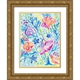thumbnail image 1 of Loreth, Lanie 14x18 Gold Ornate Wood Framed with Double Matting Museum Art Print Titled - Seashells in the Coral, 1 of 4