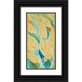 thumbnail image 1 of Loreth, Lanie 14x24 Black Ornate Wood Framed with Double Matting Museum Art Print Titled - Swaying Leaves II, 1 of 4