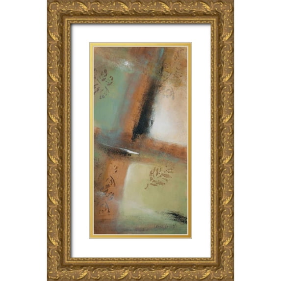 Loreth, Lanie 14x24 Gold Ornate Wood Framed with Double Matting Museum Art Print Titled - Misty Morning I