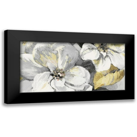 Loreth, Lanie 14x9 Black Modern Framed Museum Art Print Titled - Neutral Endless Blossoms Panel