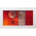 thumbnail image 1 of Loreth, Lanie 14x9 White Modern Wood Framed Museum Art Print Titled - Red Spirals II, 1 of 4