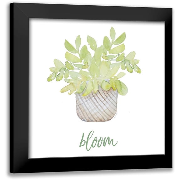 Loreth, Lanie 15x15 Black Modern Framed Museum Art Print Titled - Bloom
