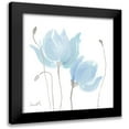 thumbnail image 1 of Loreth, Lanie 15x15 Black Modern Framed Museum Art Print Titled - Floral Sway Blue I, 1 of 5