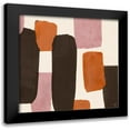 thumbnail image 1 of Loreth, Lanie 15x15 Black Modern Framed Museum Art Print Titled - Pink Modern Grooves Close Up, 1 of 5