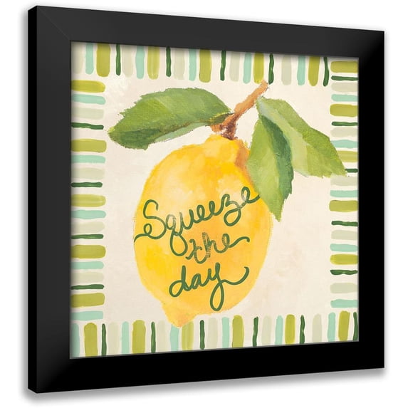 Loreth, Lanie 15x15 Black Modern Framed Museum Art Print Titled - Squeeze the Day