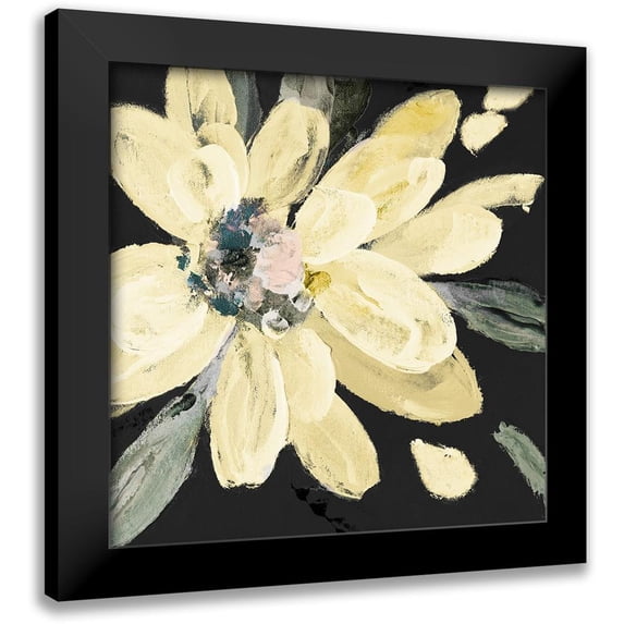 Loreth, Lanie 15x15 Black Modern Framed Museum Art Print Titled - Yellow Blooms I