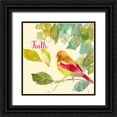 thumbnail image 1 of Loreth, Lanie 15x15 Black Ornate Wood Framed with Double Matting Museum Art Print Titled - Bird Of Faith, 1 of 4