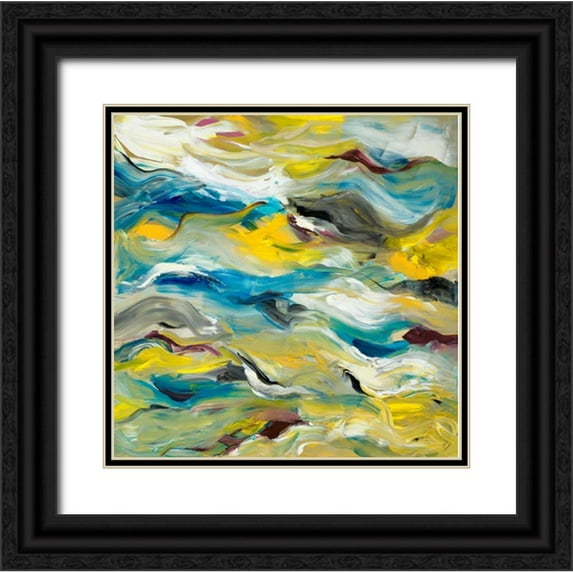 Loreth, Lanie 15x15 Black Ornate Wood Framed with Double Matting Museum Art Print Titled - Color of Cadence