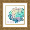 thumbnail image 1 of Loreth, Lanie 15x15 Gold Ornate Wood Framed with Double Matting Museum Art Print Titled - Beach Shell, 1 of 4