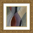 thumbnail image 1 of Loreth, Lanie 15x15 Gold Ornate Wood Framed with Double Matting Museum Art Print Titled - Coalescence Marsala I, 1 of 4