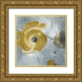 thumbnail image 1 of Loreth, Lanie 15x15 Gold Ornate Wood Framed with Double Matting Museum Art Print Titled - Gray Poppies in Bloom II, 1 of 4