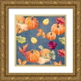thumbnail image 1 of Loreth, Lanie 15x15 Gold Ornate Wood Framed with Double Matting Museum Art Print Titled - Raining Pumpkins, 1 of 4
