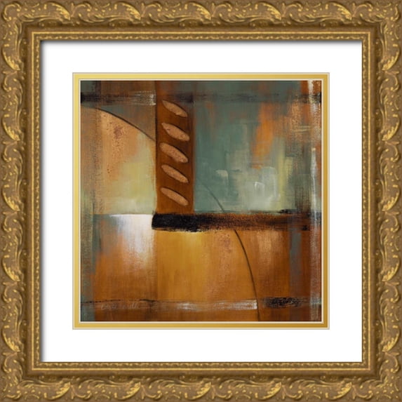 Loreth, Lanie 15x15 Gold Ornate Wood Framed with Double Matting Museum Art Print Titled - Summer Soiree I
