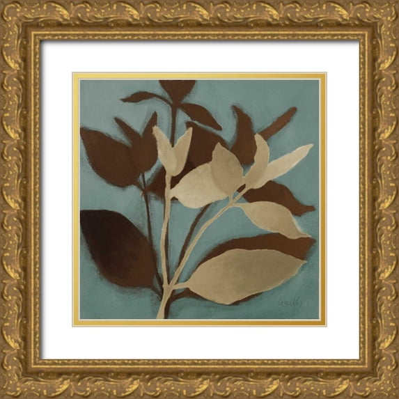 Loreth, Lanie 15x15 Gold Ornate Wood Framed with Double Matting Museum Art Print Titled - Sur le Bleu I