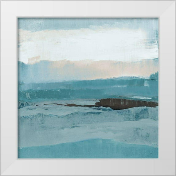 Loreth, Lanie 15x15 White Modern Wood Framed Museum Art Print Titled - Broken Ice Space