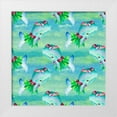 thumbnail image 1 of Loreth, Lanie 15x15 White Modern Wood Framed Museum Art Print Titled - Hula Whale Pattern, 1 of 4