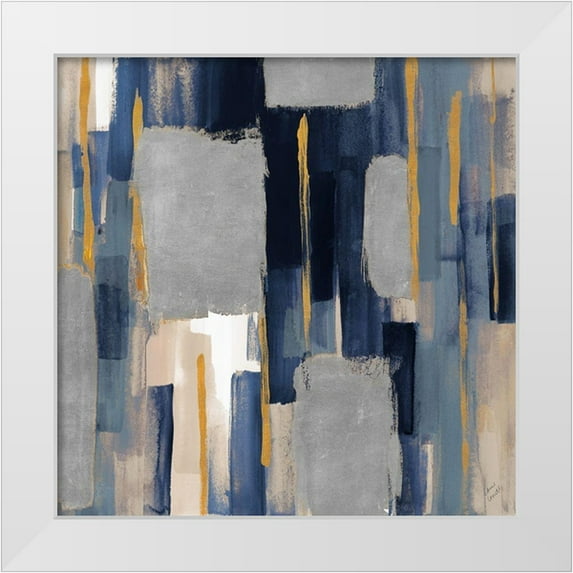 Loreth, Lanie 15x15 White Modern Wood Framed Museum Art Print Titled - Indigo Woodlands II
