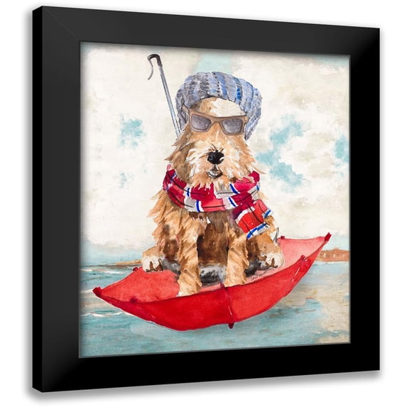 Loreth, Lanie 15x17 Black Modern Framed Museum Art Print Titled - French Airedale Terrier