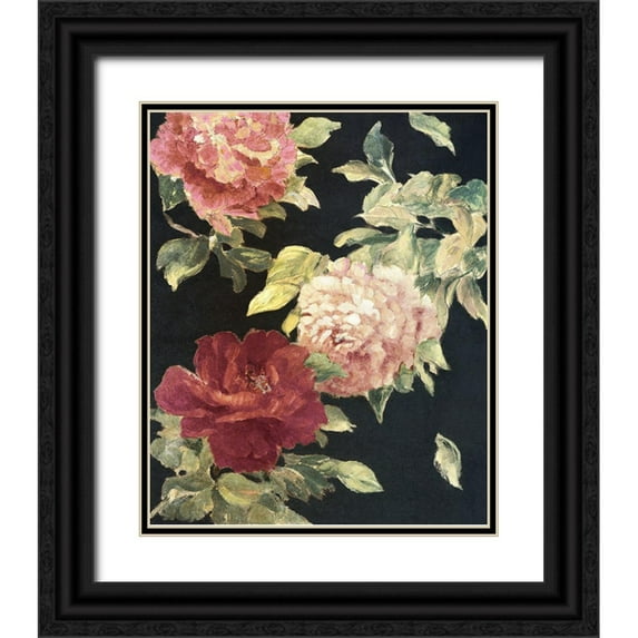 Loreth, Lanie 15x17 Black Ornate Wood Framed with Double Matting Museum Art Print Titled - Beauty of the Dark Blossom