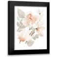 thumbnail image 1 of Loreth, Lanie 15x18 Black Modern Framed Museum Art Print Titled - Peach Tranquil Florals II, 1 of 5