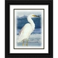 thumbnail image 1 of Loreth, Lanie 15x18 Black Ornate Wood Framed with Double Matting Museum Art Print Titled - Blue on Blue Heron II, 1 of 4