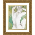 thumbnail image 1 of Loreth, Lanie 15x18 Gold Ornate Wood Framed with Double Matting Museum Art Print Titled - Modern Woman I, 1 of 4