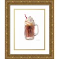 thumbnail image 1 of Loreth, Lanie 15x18 Gold Ornate Wood Framed with Double Matting Museum Art Print Titled - Water Color Cold Dessert II, 1 of 4